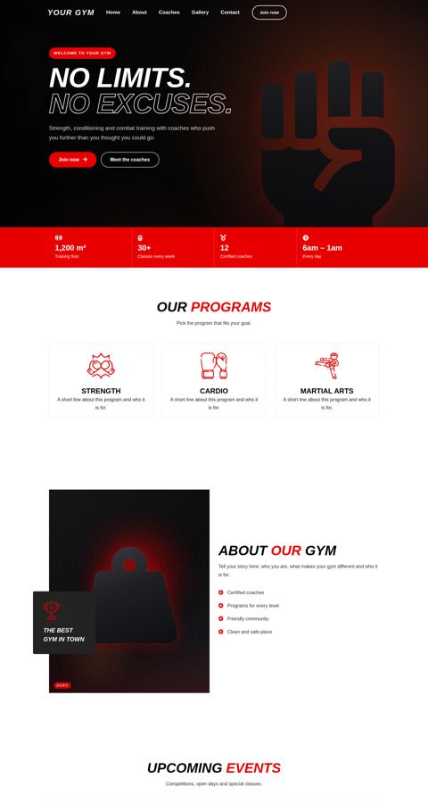 Athletic template